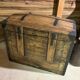 Renovated old wooden trunk – storage box / vintage decor