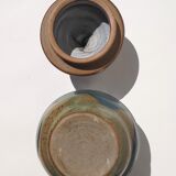 Glazed stoneware pot