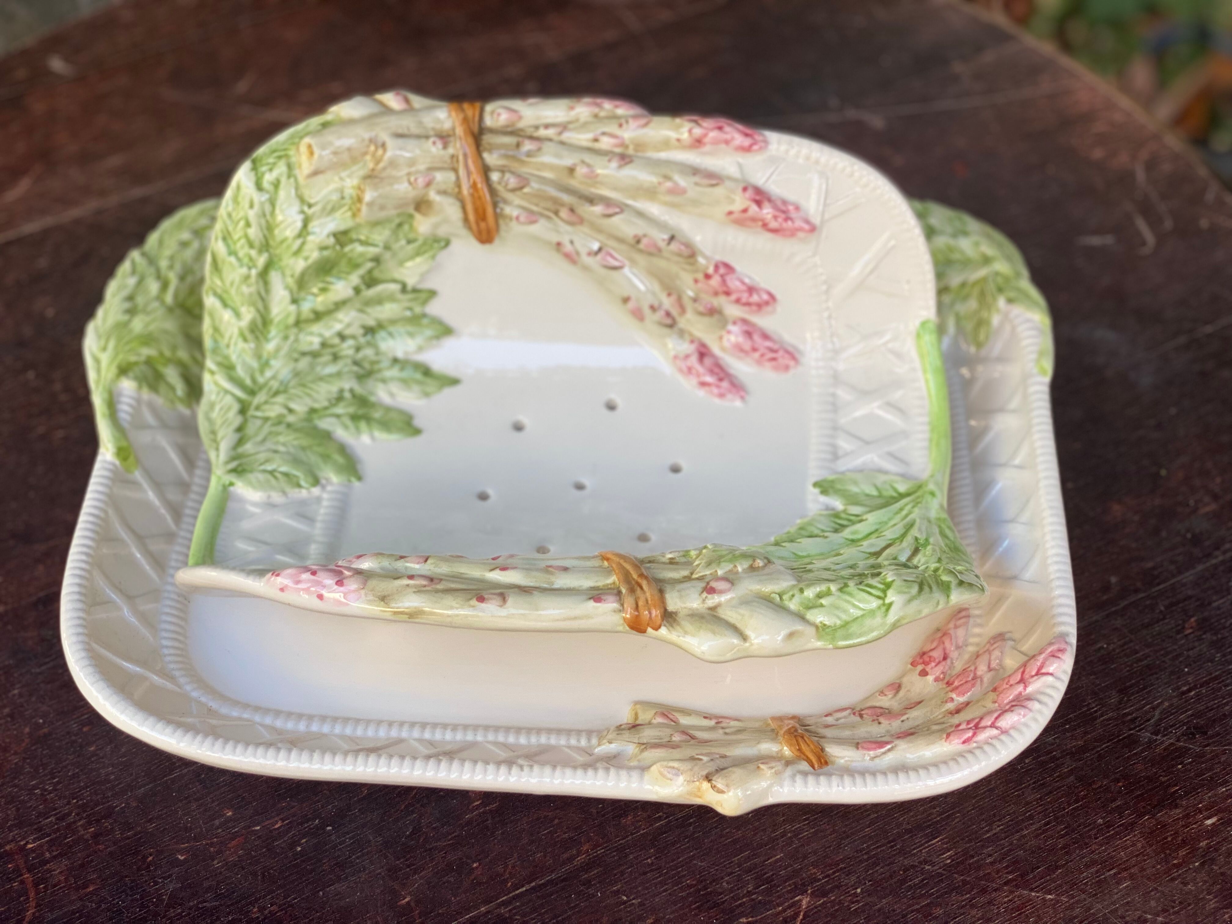 Asparagus rack dish in slip