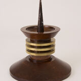 Large pair of art deco candlesticks by Louis Prodhon