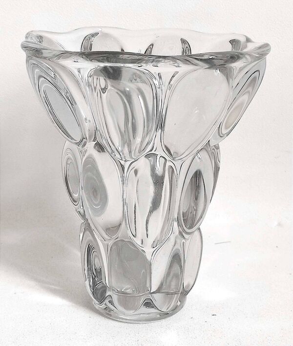 Vase PIerre D'Avesn cristal Nid d'abeille Hauteur 20,7 cm
