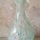 Blue speckled glass vase