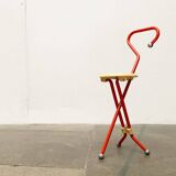 Postmodern Italian folding stool Ulisse by Ivan Loss for Sandrigarden, 1980s.