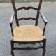 Vintage Provencal chair in solid wood and straw