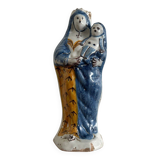 18th century Virgin Mary in Nevers earthenware