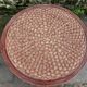 Coffee table and 3 rope stools from the 1970s.