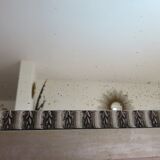 Art Deco mirror in silver wood 30/40 years