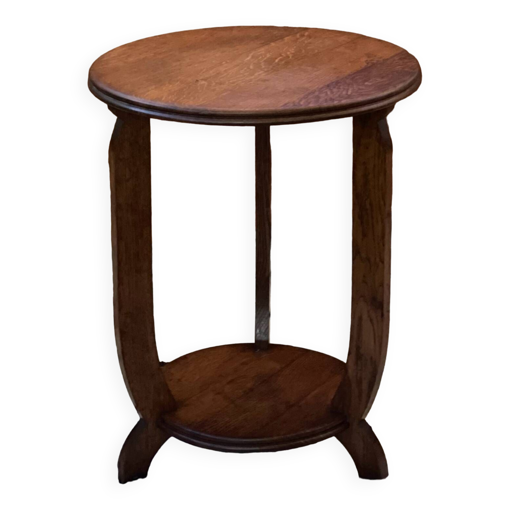 Art deco oak pedestal table