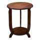 Art deco oak pedestal table