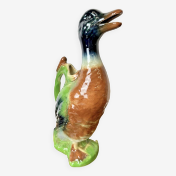 St-Clément pitcher in slip representing a duck