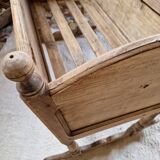 Antique renovated oak cradle