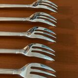 Christofle aria 5 cake forks, dessert very good condition