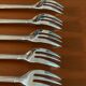 Christofle aria 5 cake forks, dessert very good condition