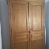 Old storage cabinet in fir, early twentieth century