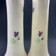 Large pair of glass vases with enameled floral decoration from the early 20th century LEGRAS