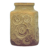 Vase vintage ocre jaune ouest-allemande scheurich