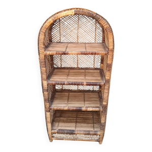 Bibliothèque en osier - rotin