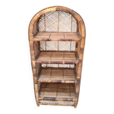 Rattan wicker bookcase
