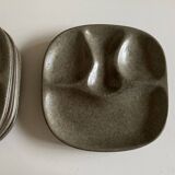 Set of 8 mid-century pottery plates Max Idlas 1960