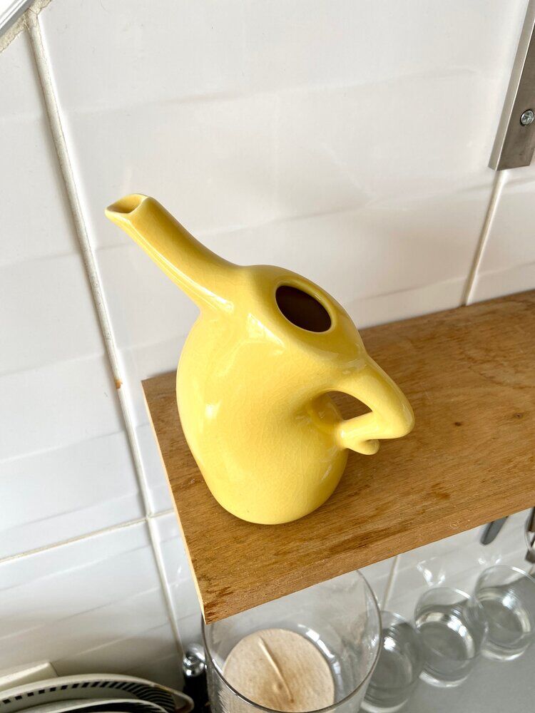 Pitcher, enamelled ceramic milk pot