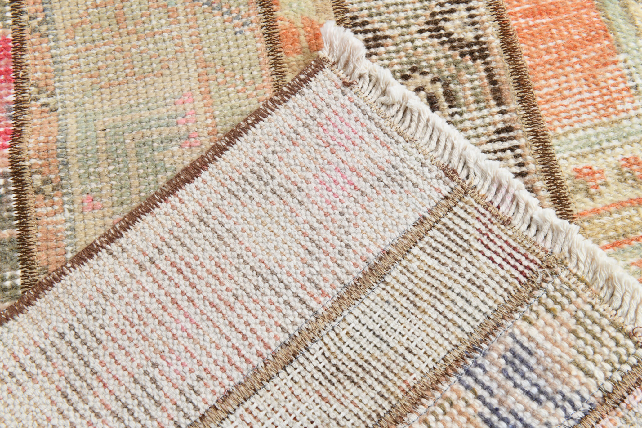 2x6 short vintage runner rug, 71x195cm