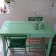 Table de ferme verte