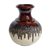 Vintage vase fat lava, Bay Keramik, West Germany, 70s