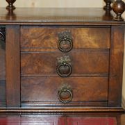 Bureau Demi-Lune en Cuir de Patrick Beakey Dublin circa 1850