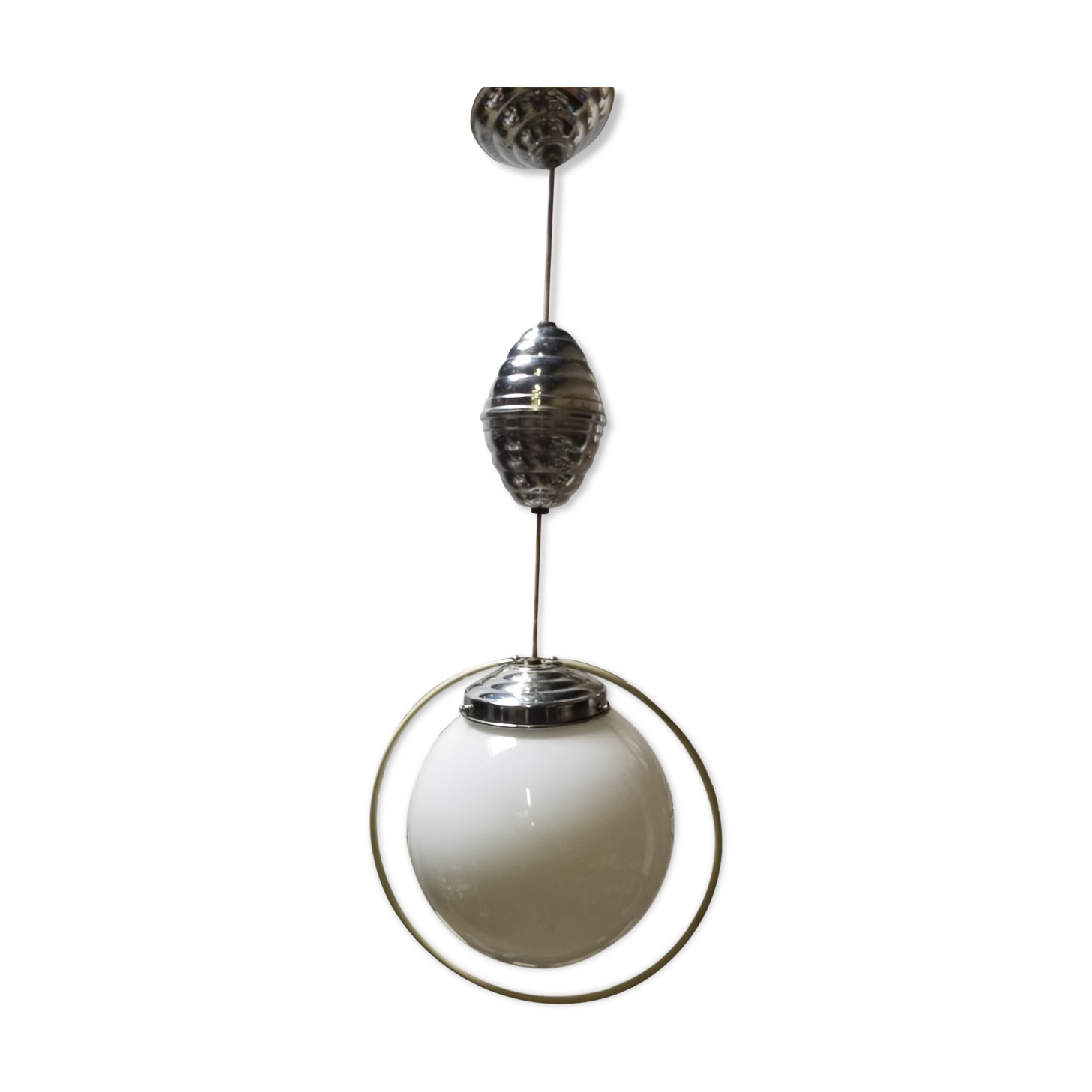 Vintage globe suspension with lower mount - 50s/60s