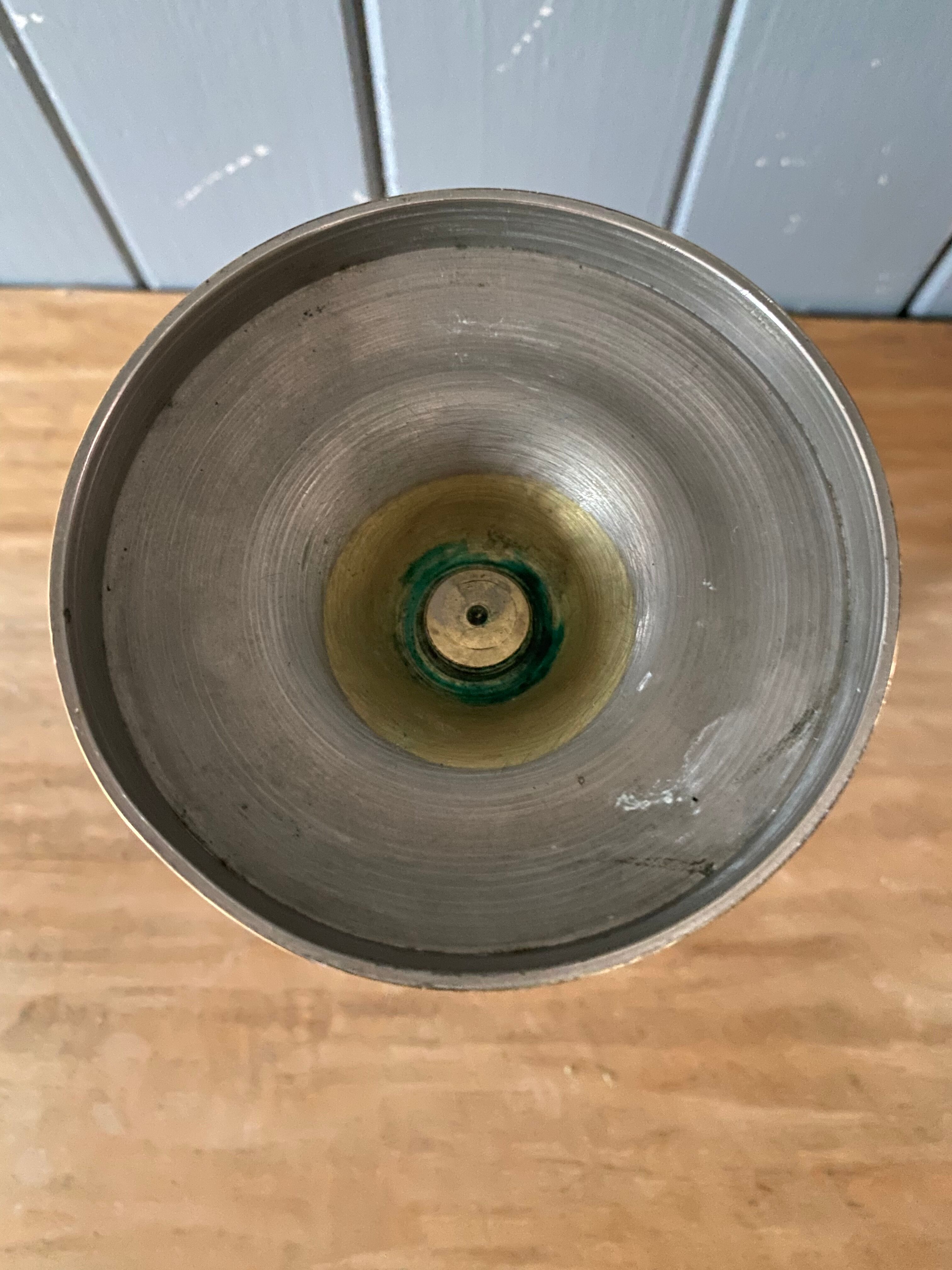 Old brass candle holder