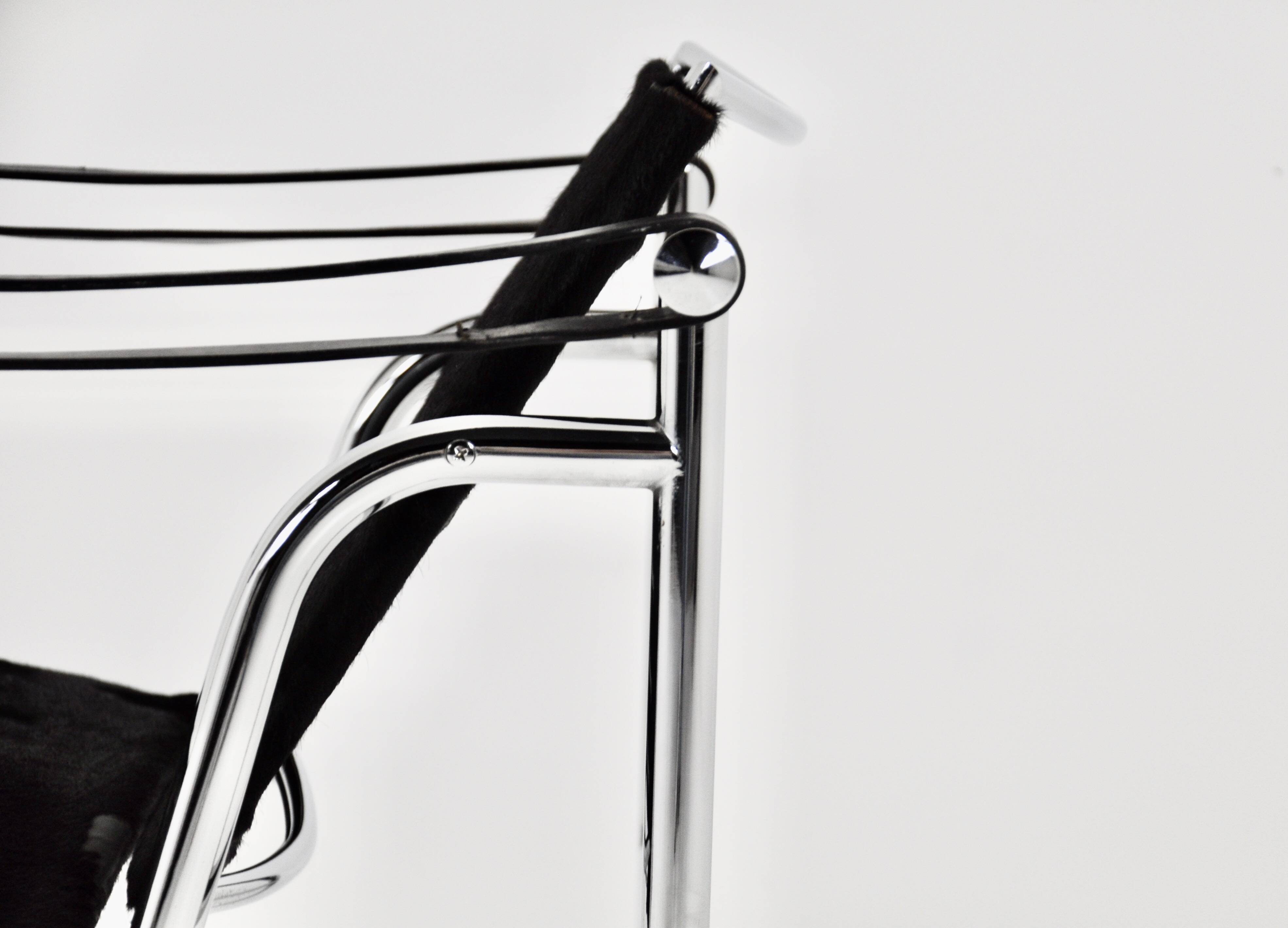 LC1 cowhide armchairs by Le Corbusier for Cassina, 1970S