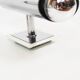 Ensemble de lampes murales en chrome dans le style de Sciolari.