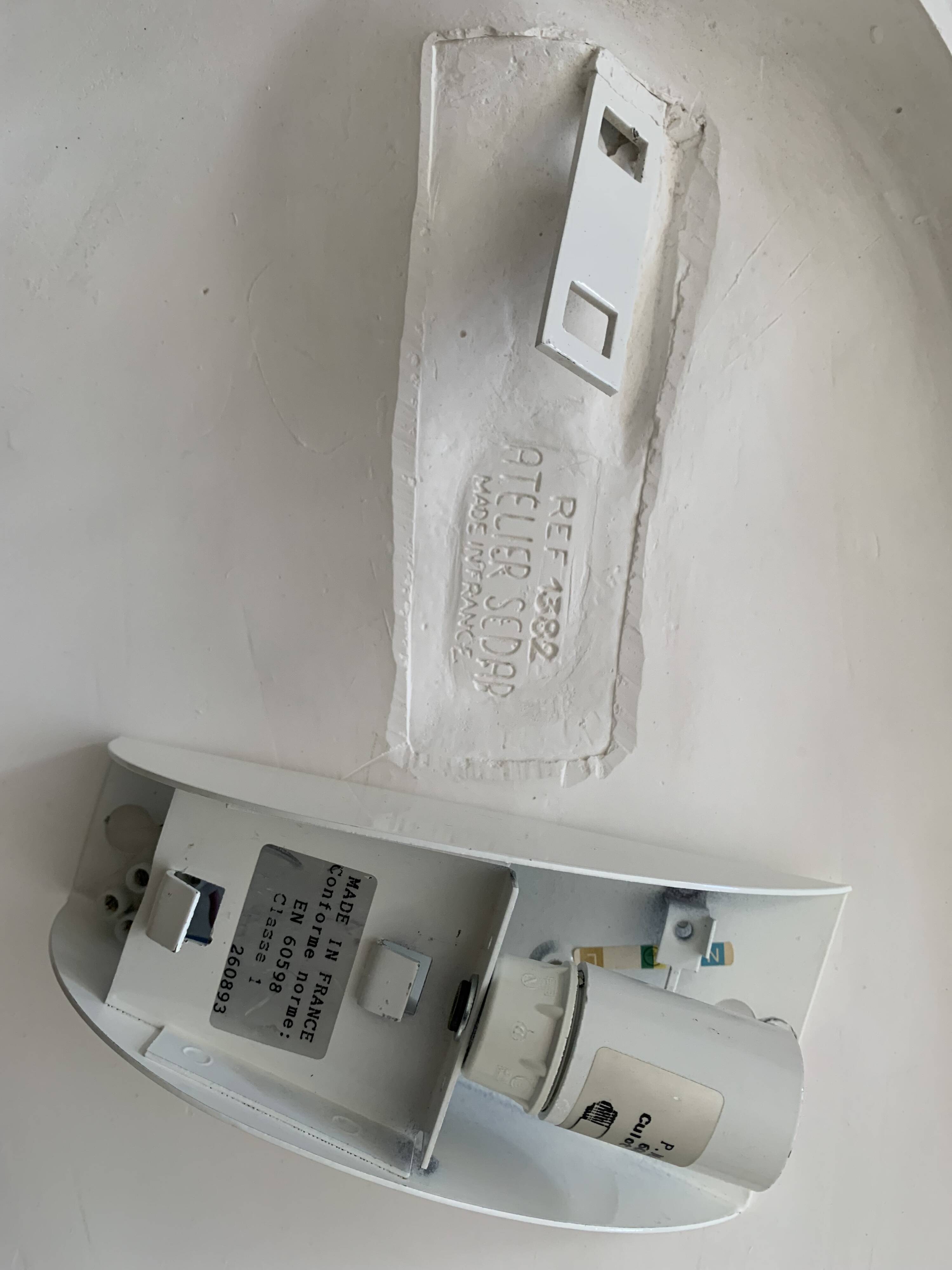 Charming plaster wall light from the French manufacturer SEDAP ref 1382