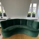 Green velvet sofa Sarah Lavoine
