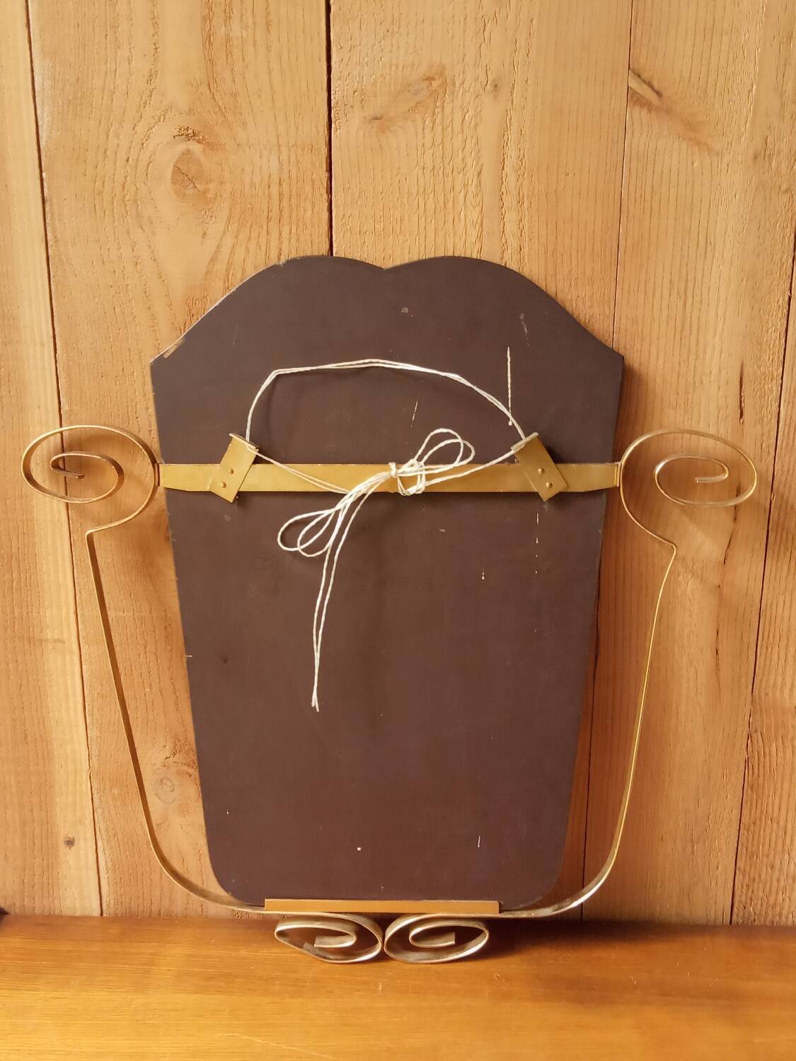 Vintage beveled mirror