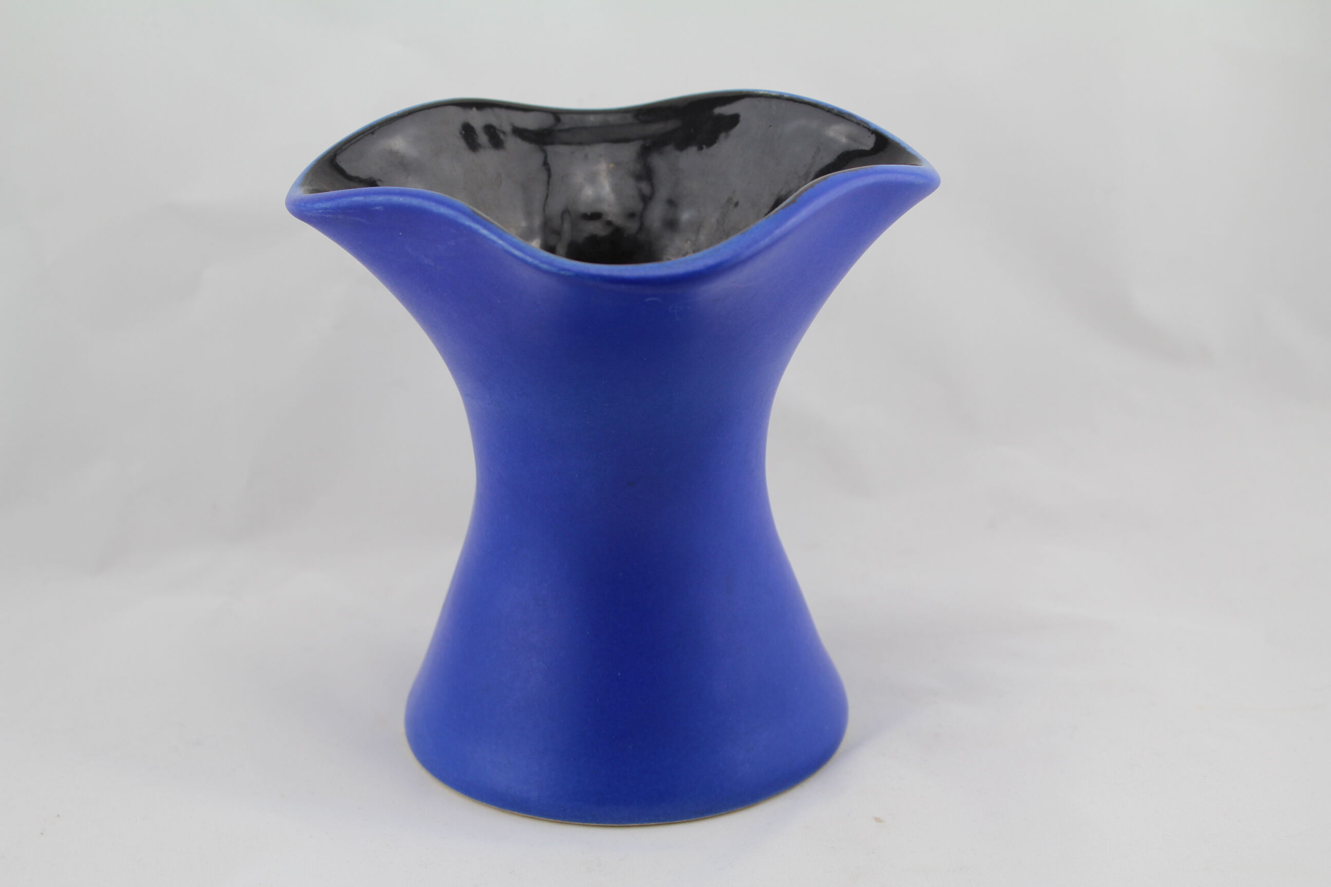 Vase modern Blue ceramic Topeko Keramik West Germany