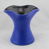 Vase en céramique bleu moderne Topeko Keramik West Germany