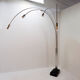 Italian arc floor lamp with 5 arms in brushed chrome - 1970s