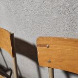 Lot of 6 school chairs