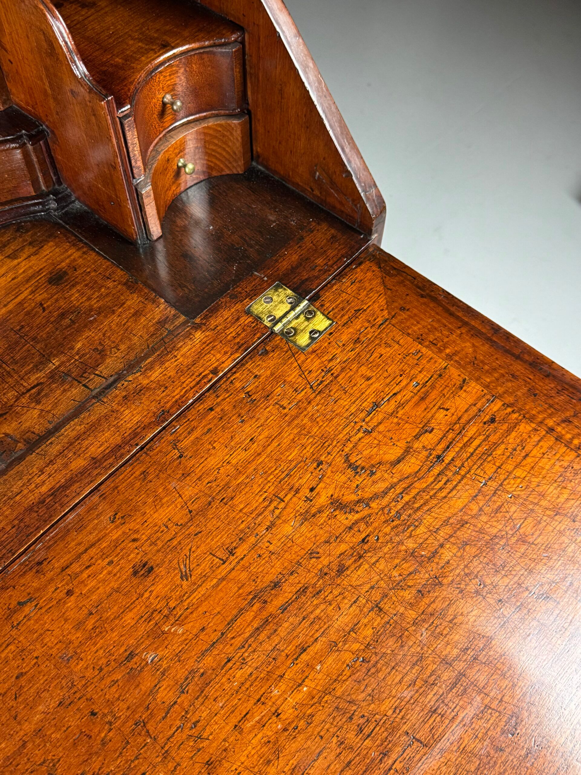 English secretary 18th century teak