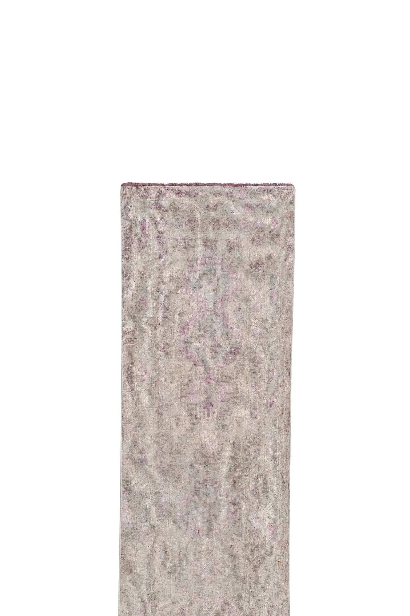 Vintage Turkish hallway rug 92x440 cm