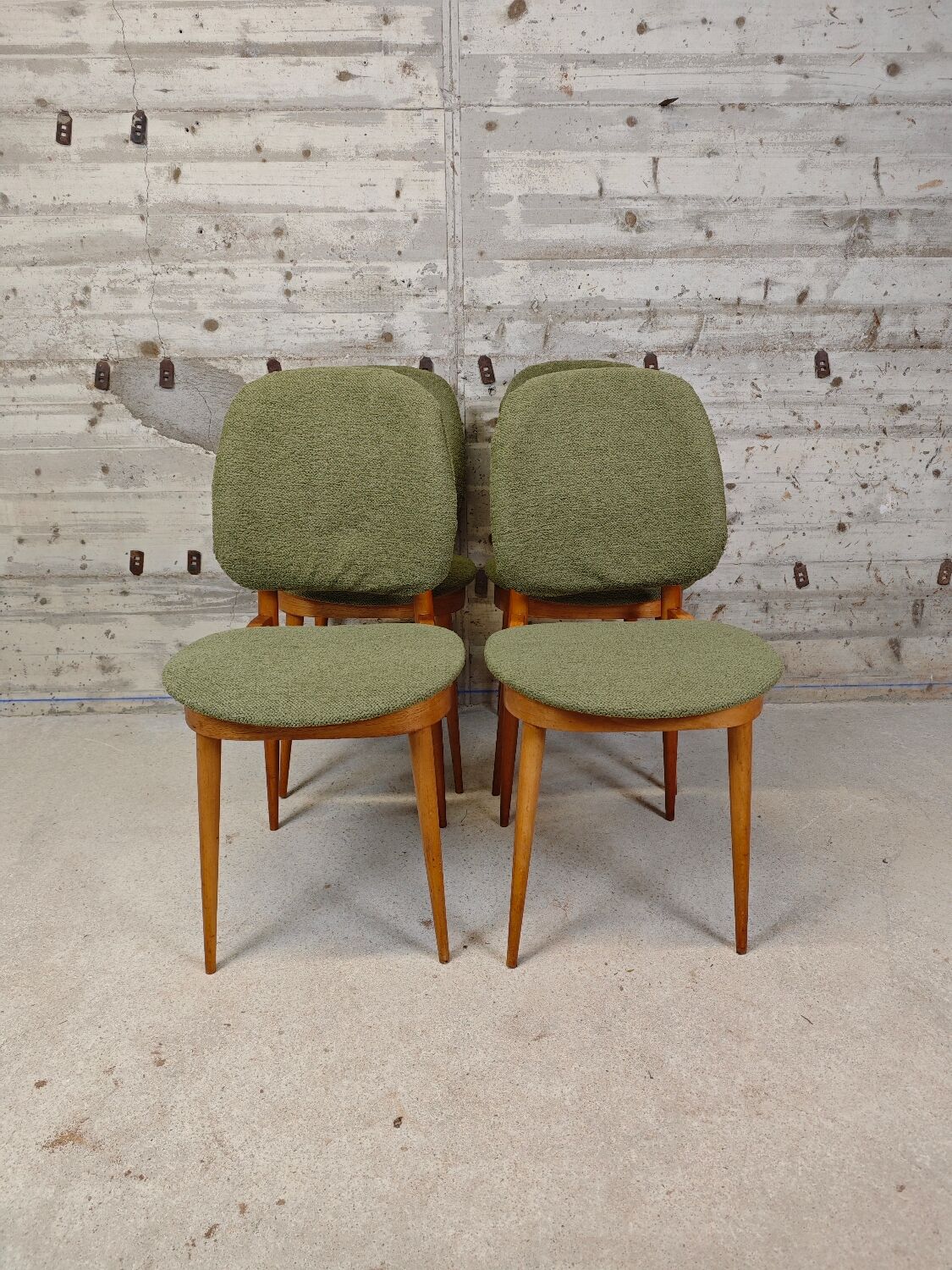 Set of 4 Baumann Pégase chairs