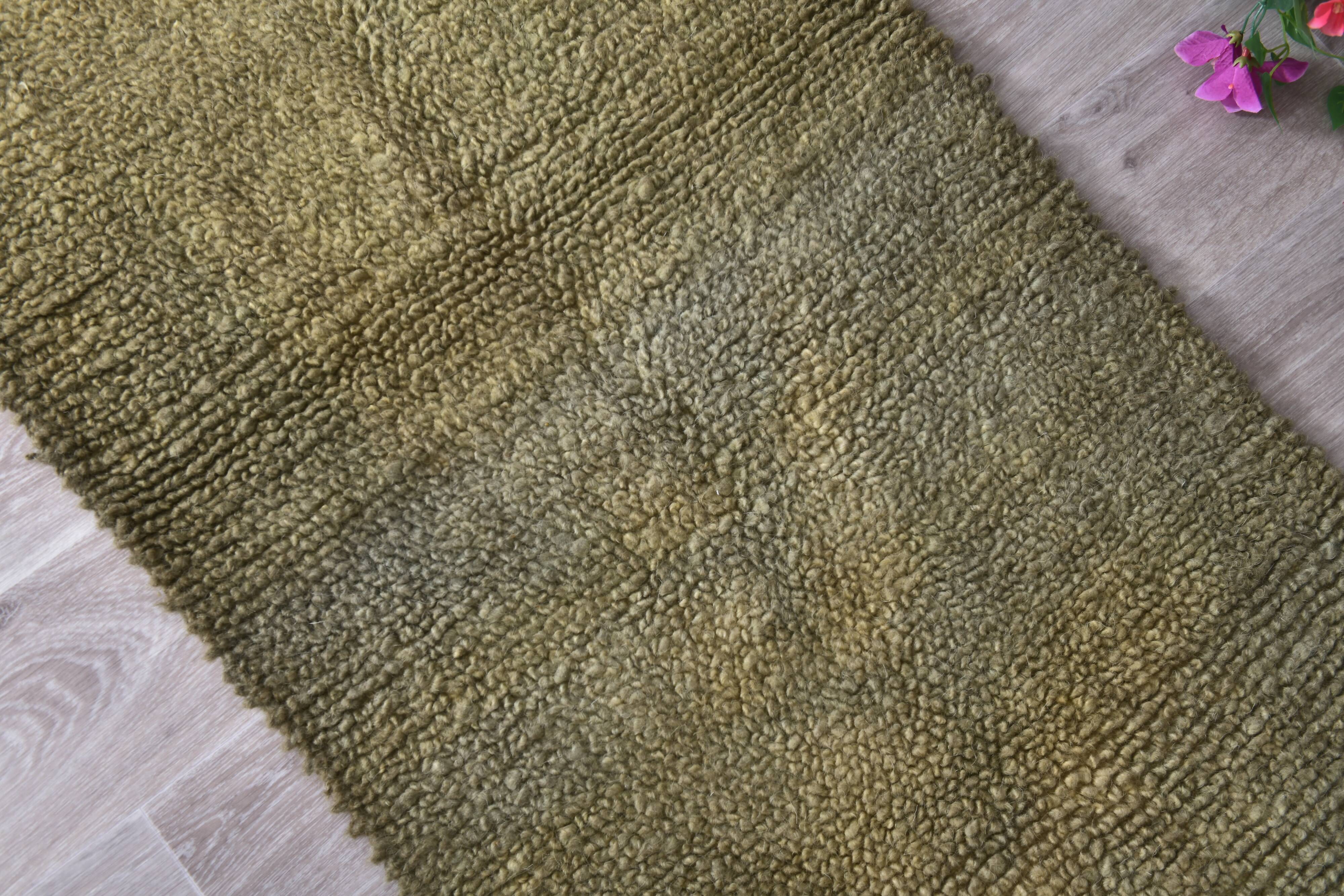 Green Moroccan Berber Runner Rug 66x298Cm SK 241297