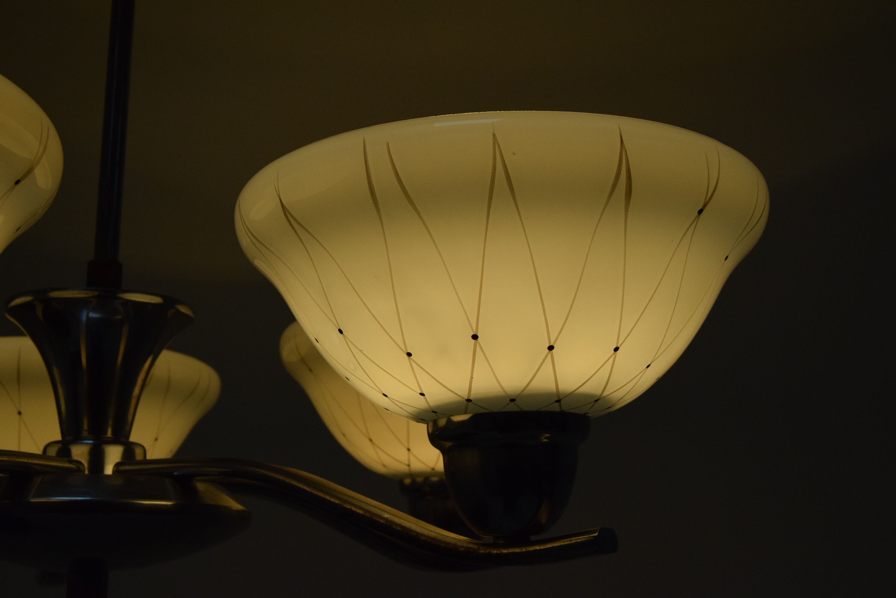 Mid-century Chandelier by company Drukov,1960's.