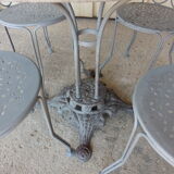 1930 iron garden lounge: table - 4 chairs