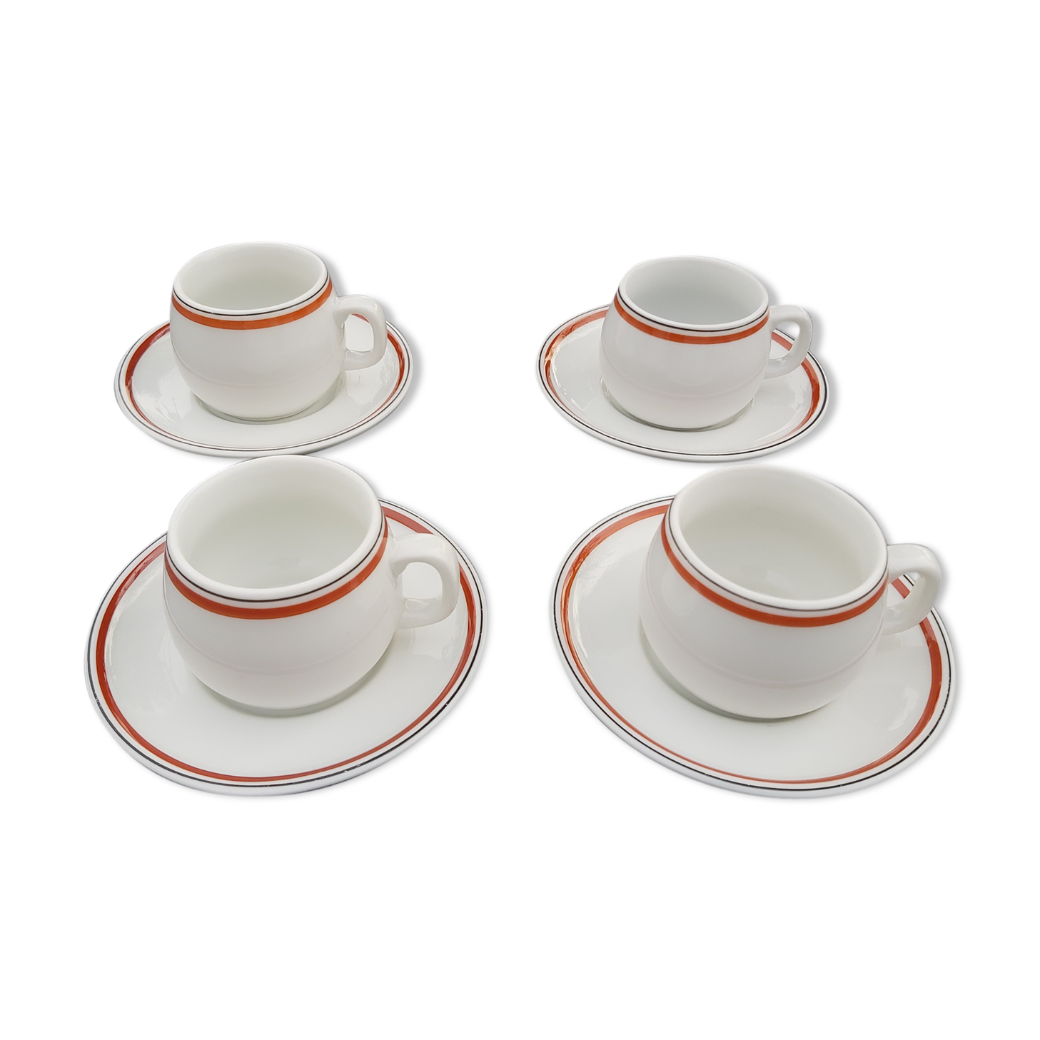 4 cups porcelain bistro from Auteuil