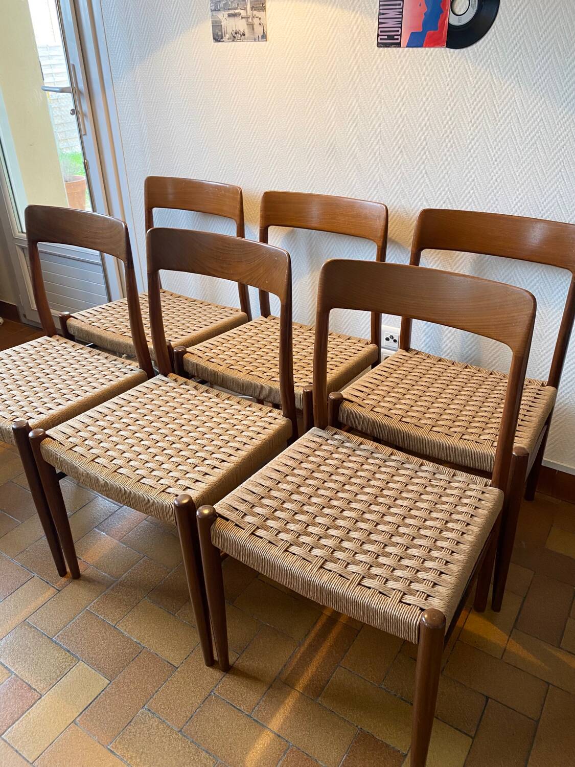 Set of 6 Vintage Danish/Scandinavian Chairs