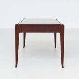 Vittorio Dassi style Italian coffee table in mahogany, Italy, 1960