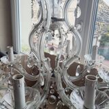 Antique crystal chandelier 8 lights 68 x 56