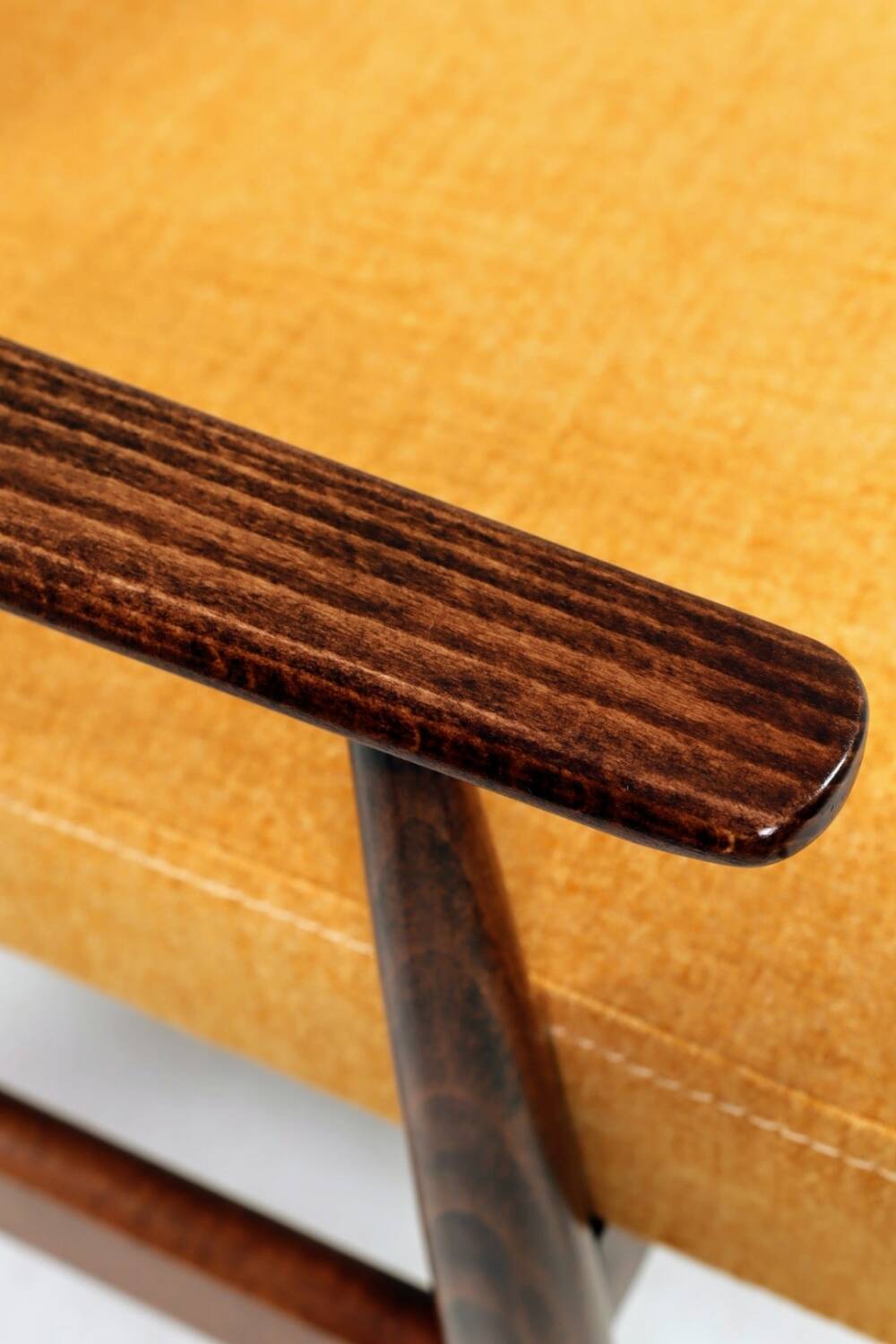 Vintage amber armchair Hermes designed by H. Lis